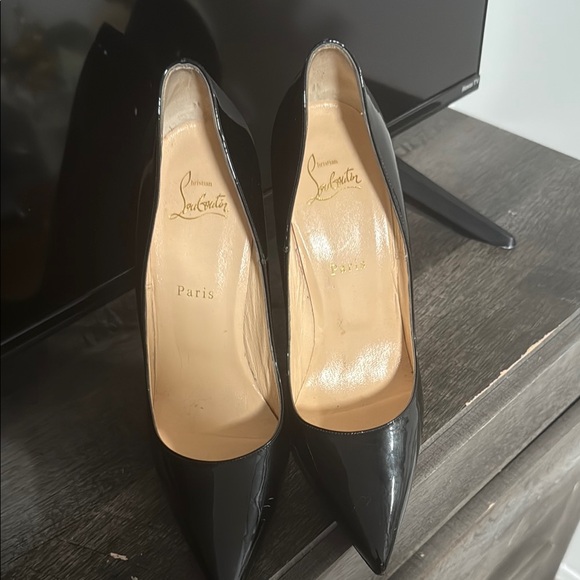 Christian Louboutin Black and Red Heels - Picture 2 of 6